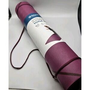 Ultra-Sticky Alignment Yoga Mat, Fuchsia, 6mm Thickness, Made from PVC-BRAND NEW